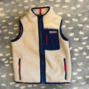 Boys Vineyard Vines Sherpa Vest, size 5, EUC